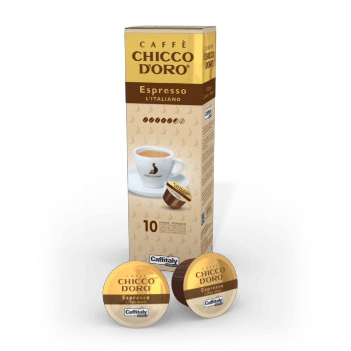 Caspules Espresso L'Italiano Caffitaly 80g - Etui 10