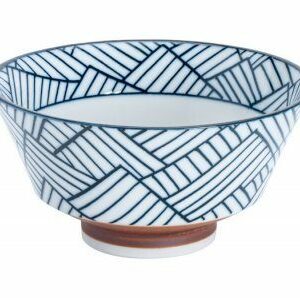 Bol japonais motif bleu - triangles