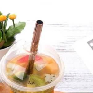 Paille Bubble Tea inox - Cuivrée
