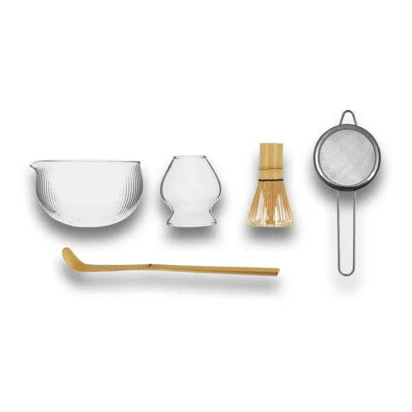 Set à Matcha complet en verre (5 pièces) – Image 2