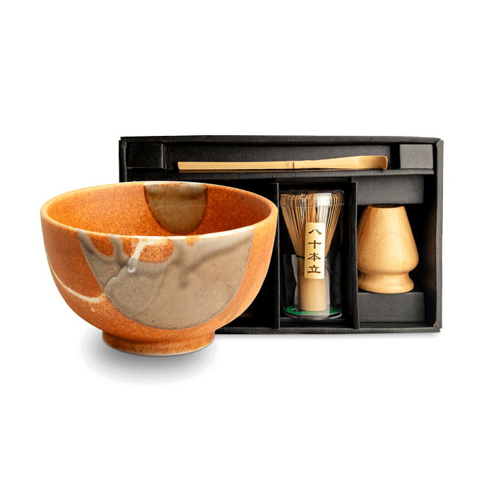 Kit pour Matcha made in Japan - marron & kaki
