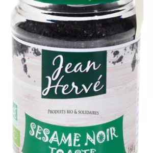 Graines de sésame noir toastées au feu de bois - pot PET 160g